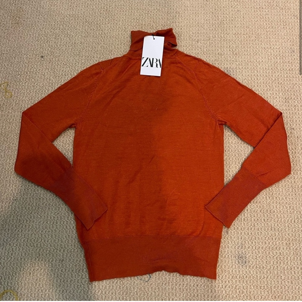 Zara long sleeve turtleneck sweater Size XS